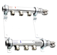 Колектор розподільний HLV 3 для систем опалення ( стальний) 3 контури 3/4"